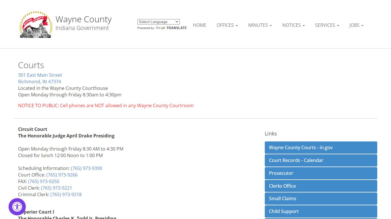 Courts - Wayne County Indiana Government